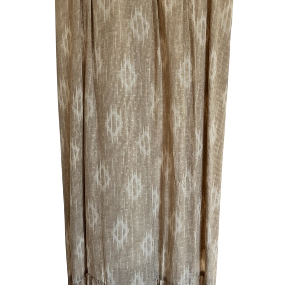 Universal Thread Patterned Tan Maxi Dress - Picture 2 of 6